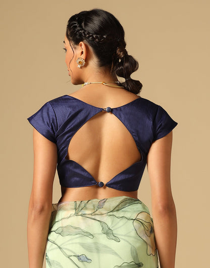 Light Green Organza Sequence Saree | Leemboodi