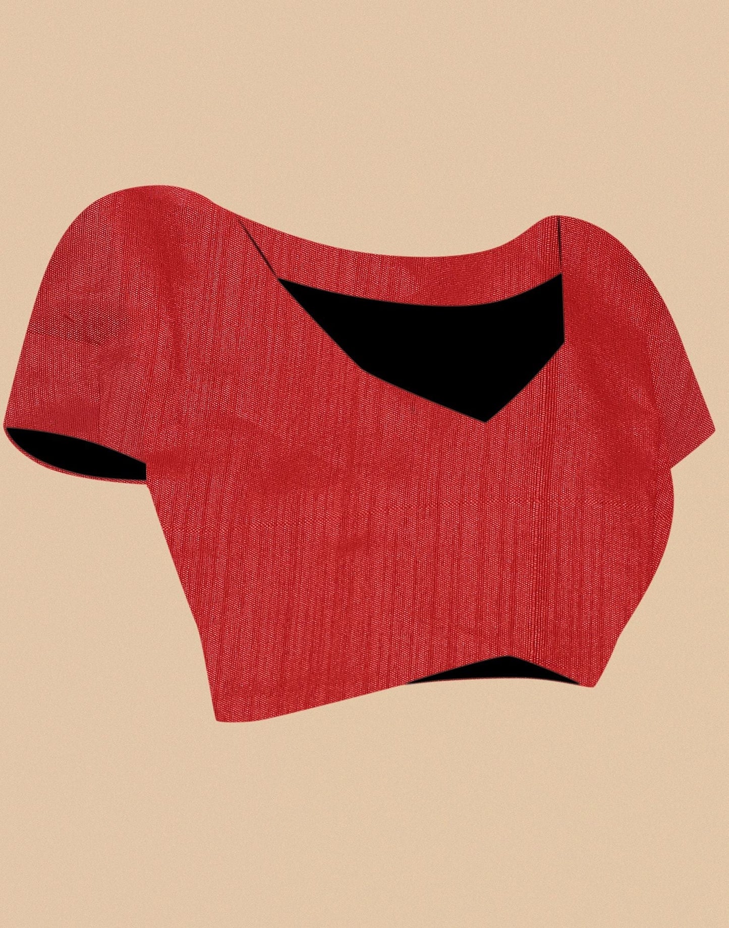 Red Gota Embroidery Organza Saree | Leemboodi