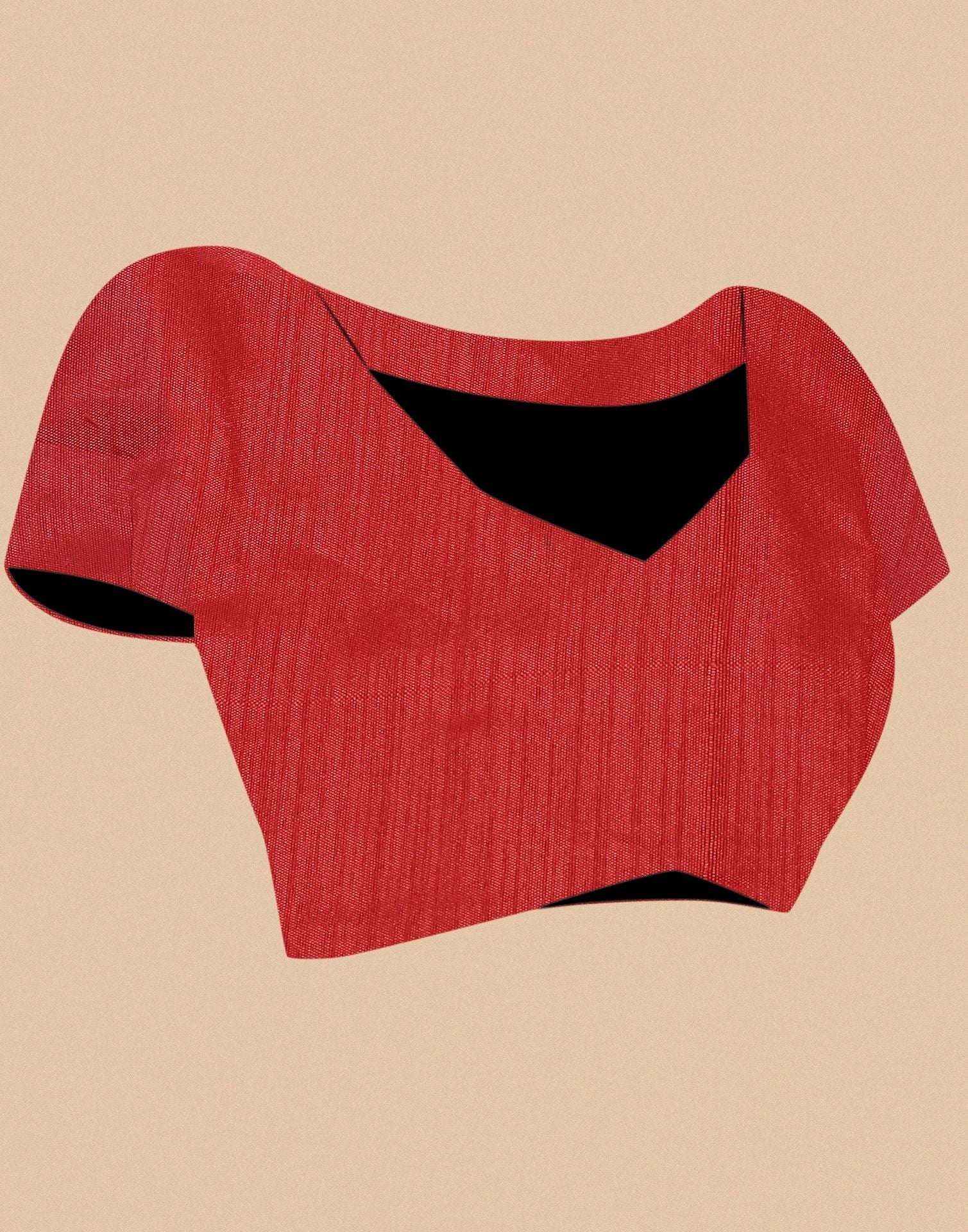 Red Gota Embroidery Organza Saree | Leemboodi