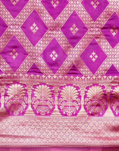 Purple Weaving Silk Saree