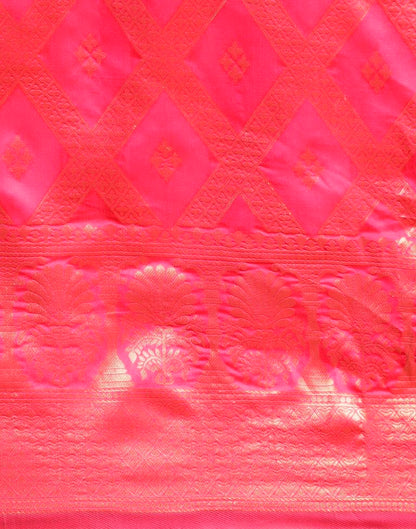 Pink Weaving Silk Saree