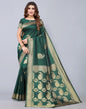 Dark Green Weaving Silk Saree