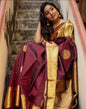 Maroon Kanjivaram Silk Saree | Sudathi