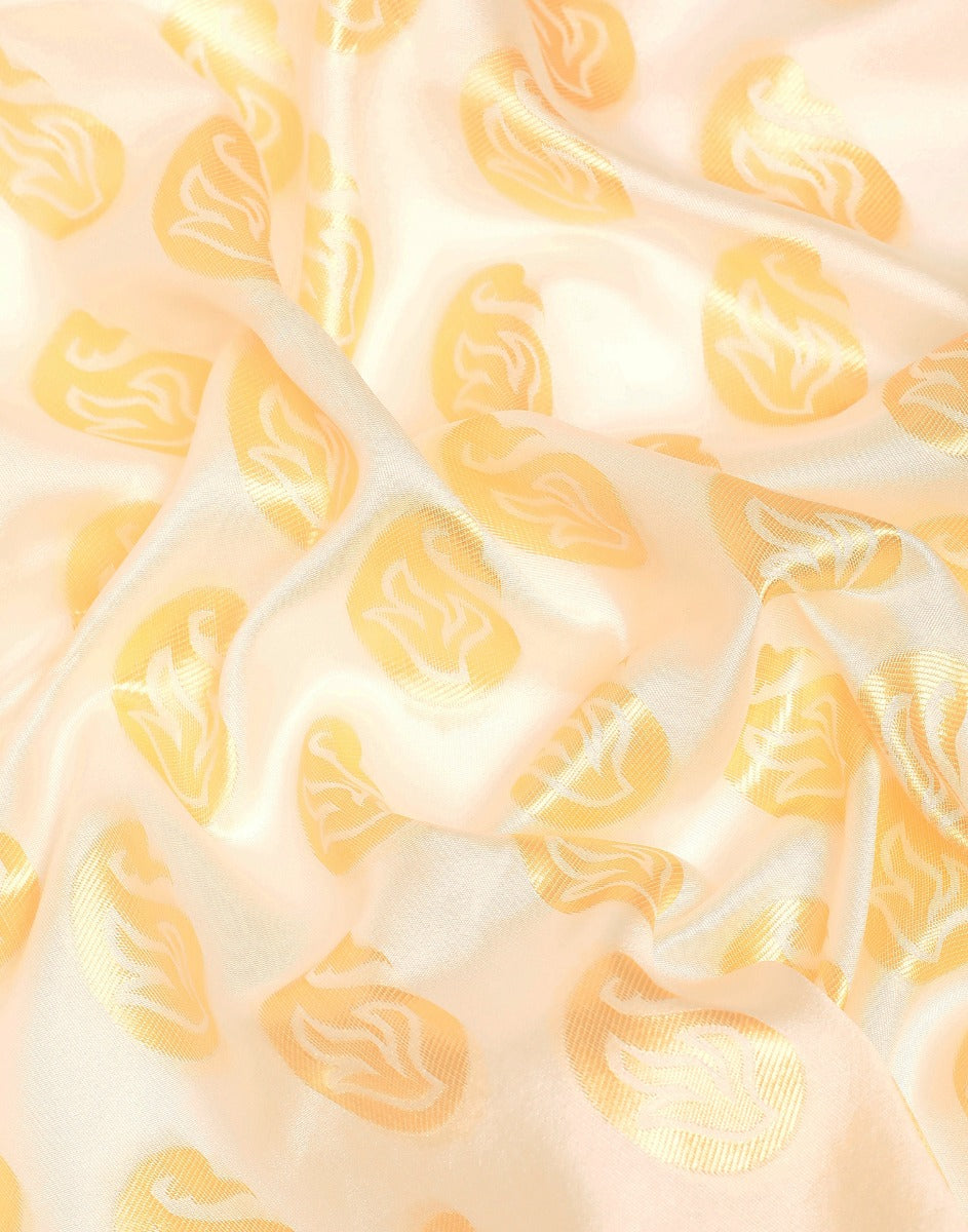 Cream Banarasi Silk Saree | Sudathi