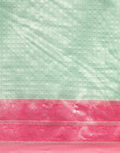 Pista Green Banarasi Silk Saree | Sudathi