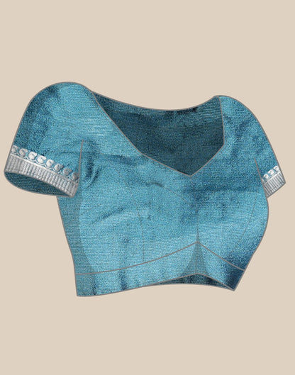 Blue Banarasi Silk Saree | Sudathi