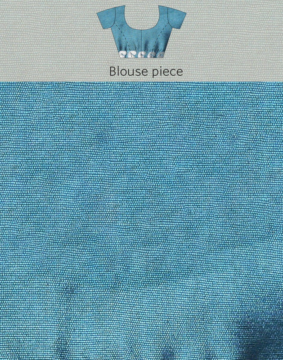 Blue Banarasi Silk Saree | Sudathi