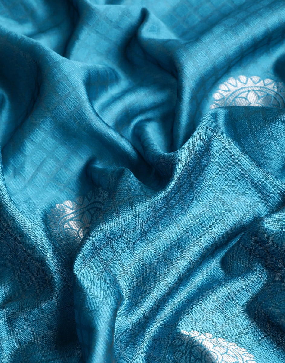 Blue Banarasi Silk Saree | Sudathi