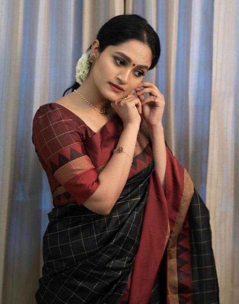 Black Silk Saree | Sudathi