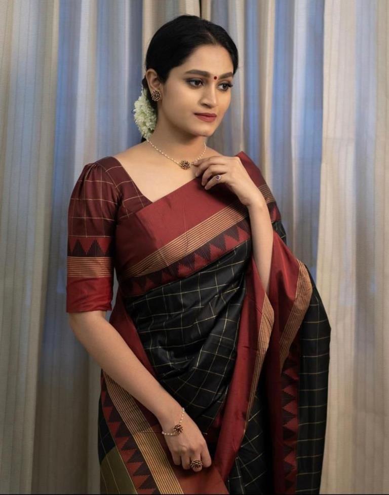 Black Silk Saree | Sudathi