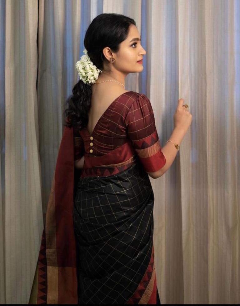 Black Silk Saree | Sudathi