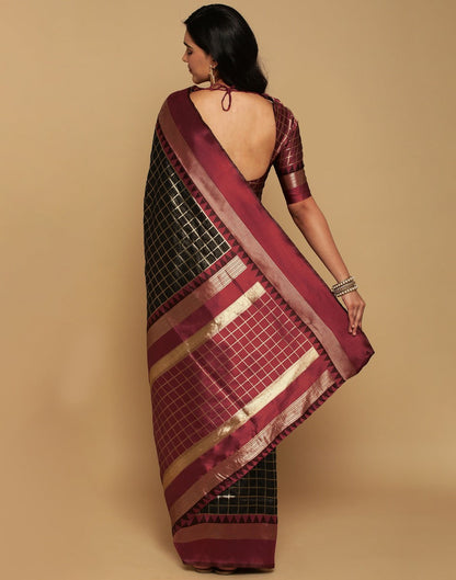 Black Silk Saree | Sudathi
