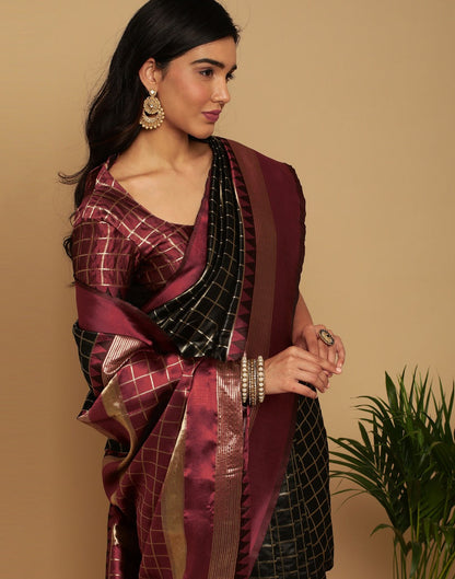Black Silk Saree | Sudathi
