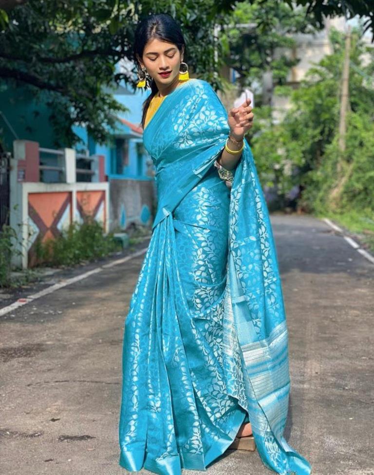 Blue Kanjivaram Silk Saree | Leemboodi