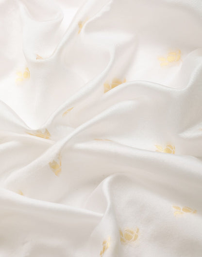 White Kanjivaram Silk Saree | Sudathi