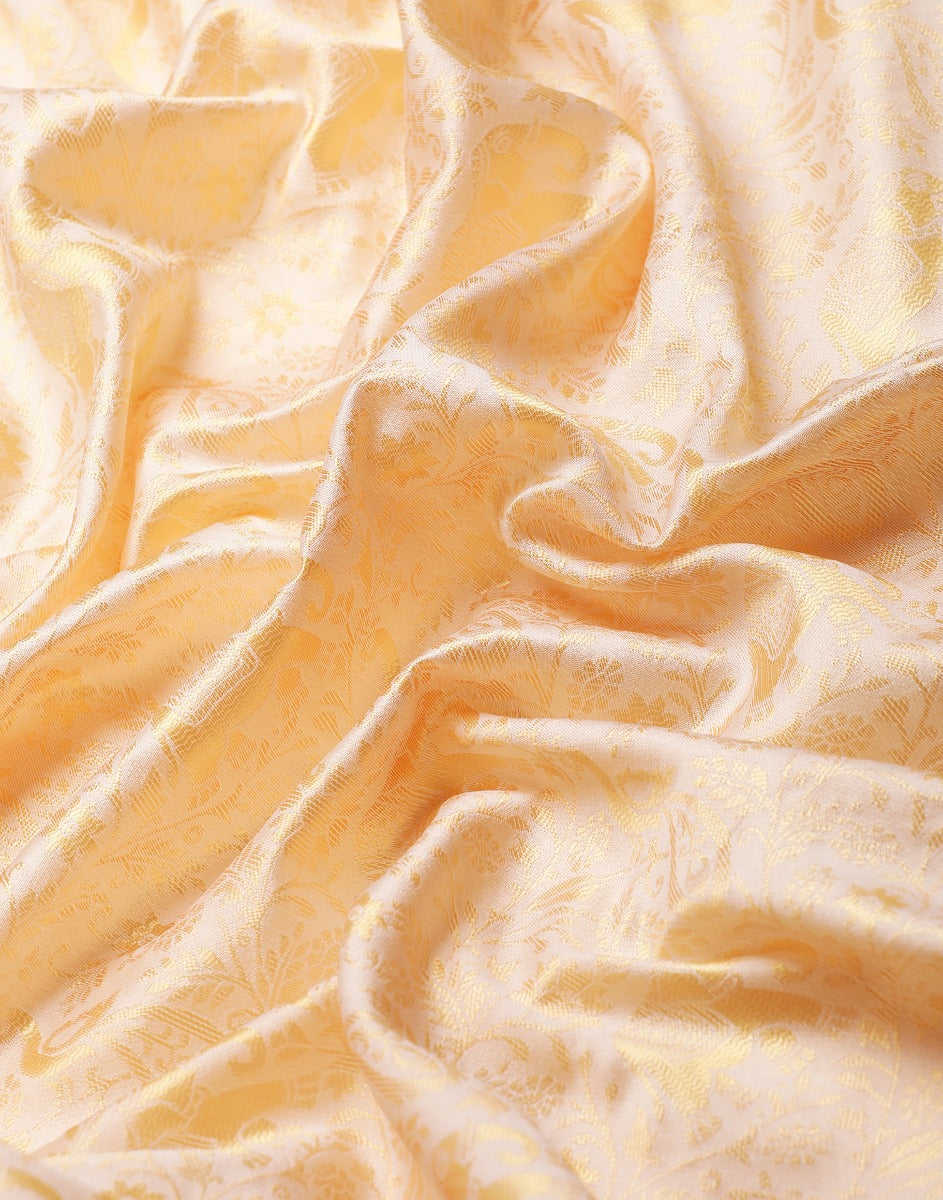 Cream Kanjivaram Silk Saree | Sudathi