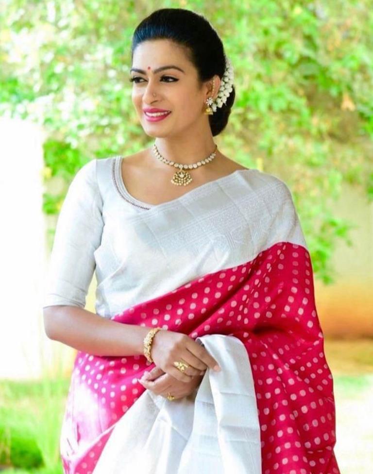 Pink Kanjivaram Silk Saree | Sudathi