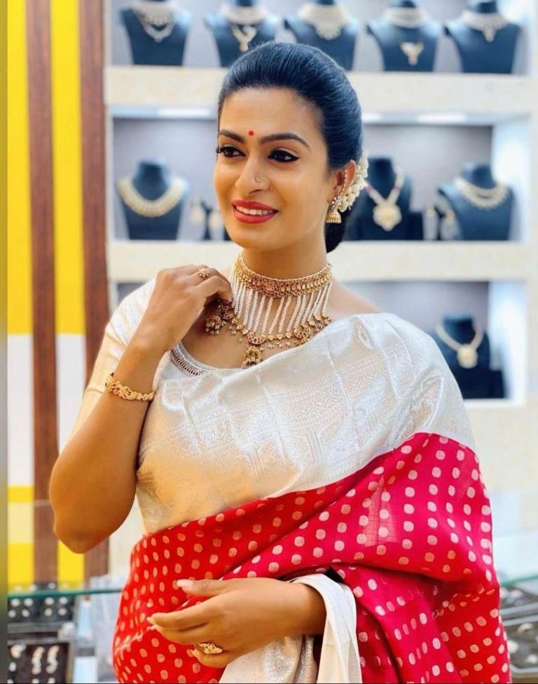 Pink Kanjivaram Silk Saree | Sudathi