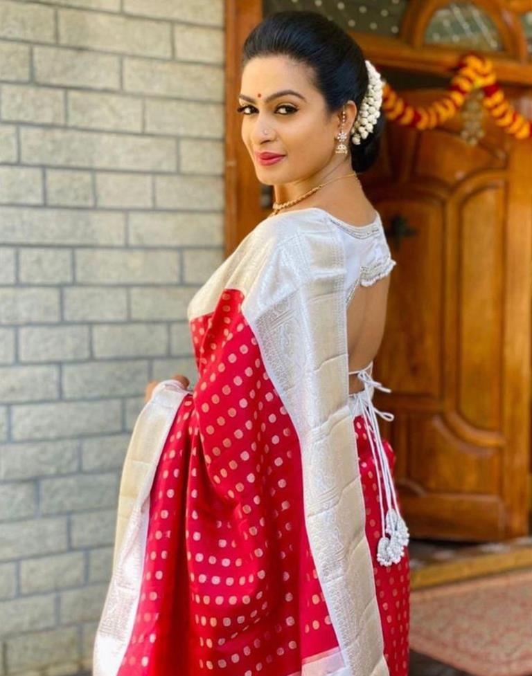 Pink Kanjivaram Silk Saree | Sudathi