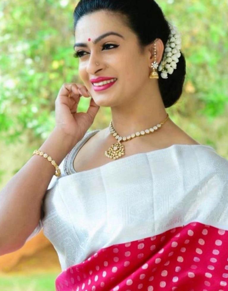 Pink Kanjivaram Silk Saree | Sudathi