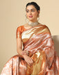 Rust Orange Banarasi Silk Saree | Sudathi