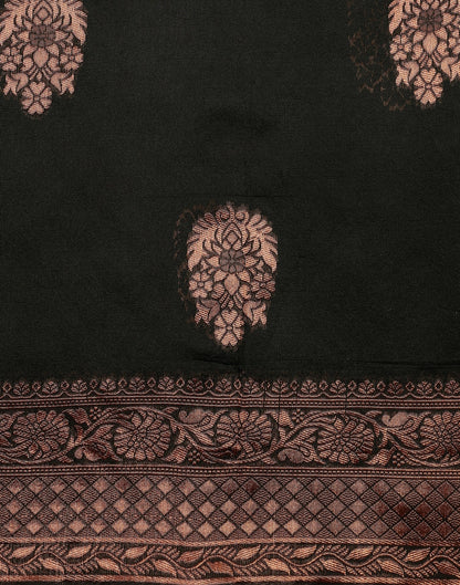 Black Banarasi Silk Saree | Sudathi