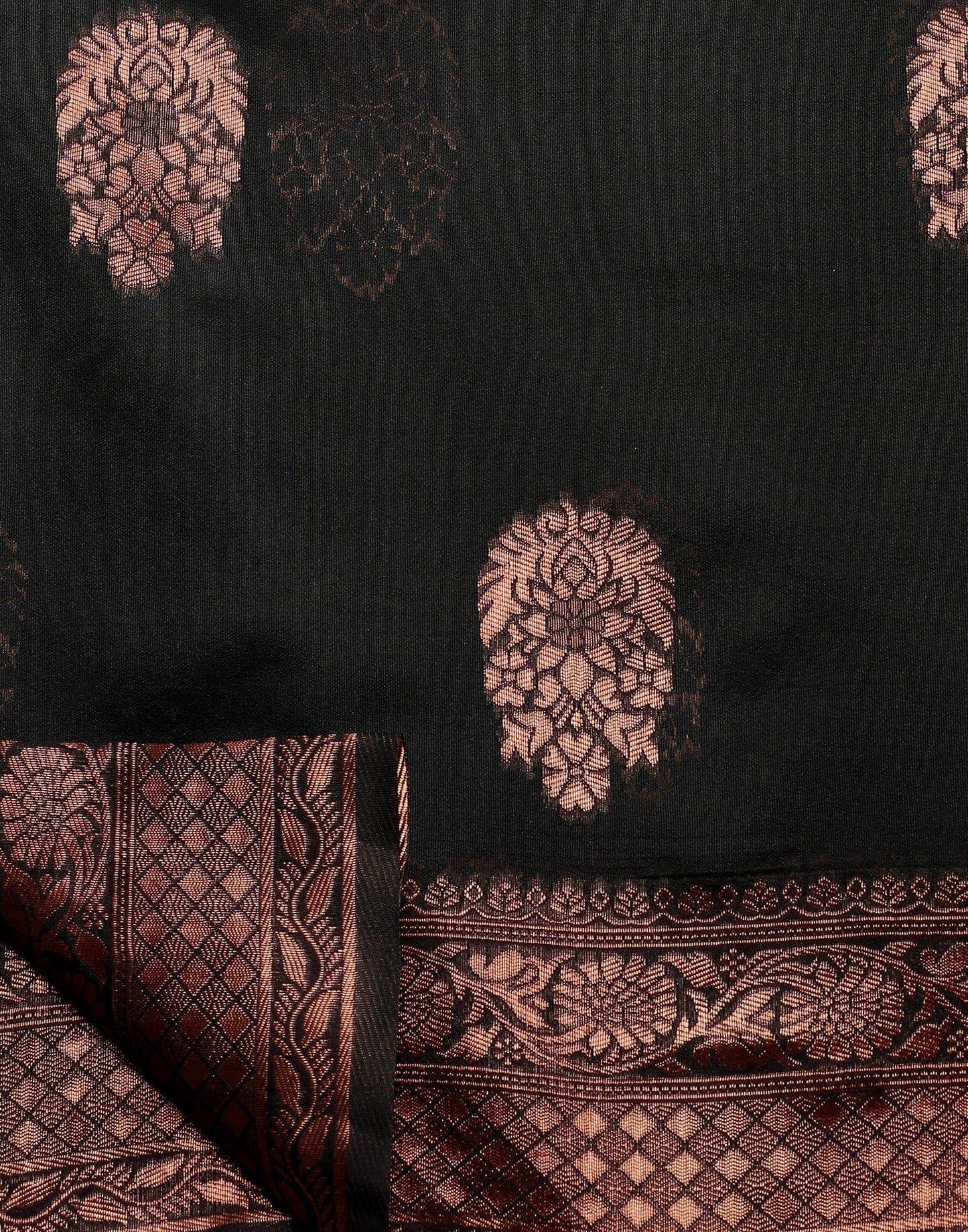 Black Banarasi Silk Saree | Sudathi