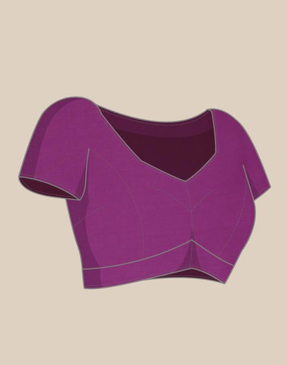 Purple Weaving Silk Saree