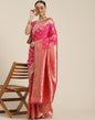 Pink Weaving Silk Saree