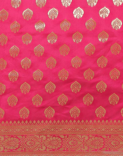 Pink Weaving Silk Saree