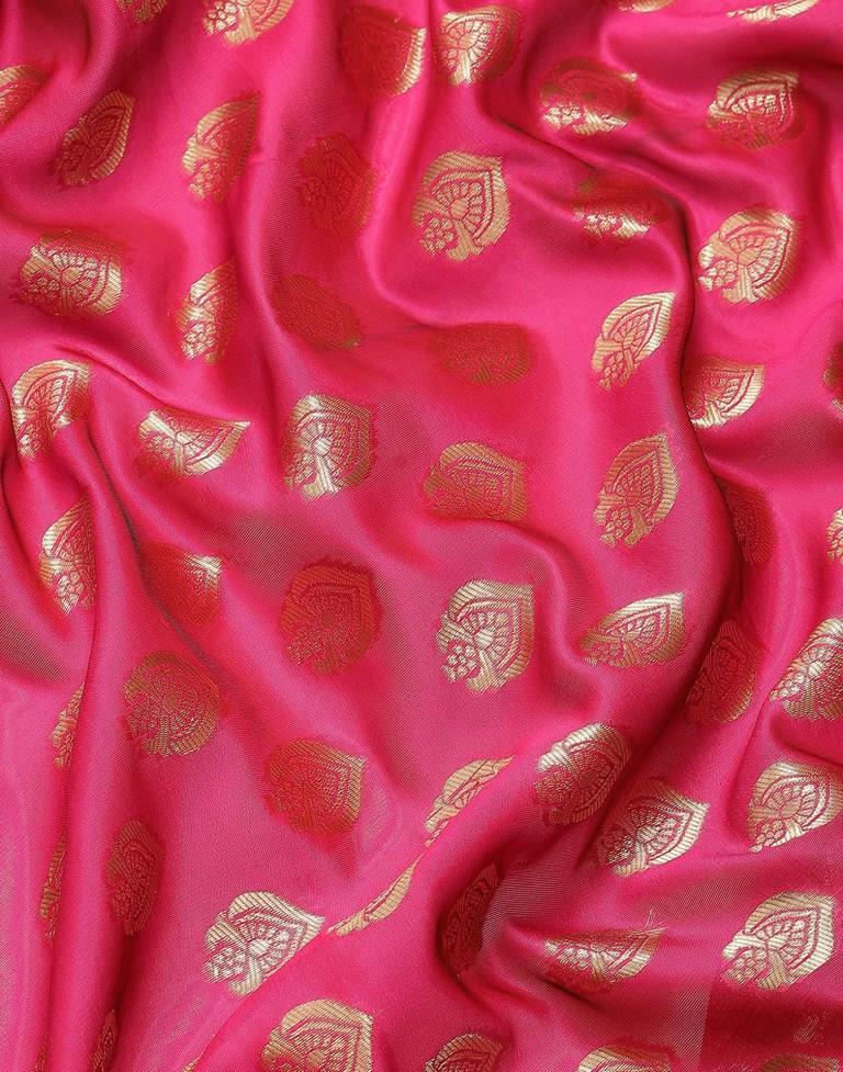 Pink Weaving Silk Saree