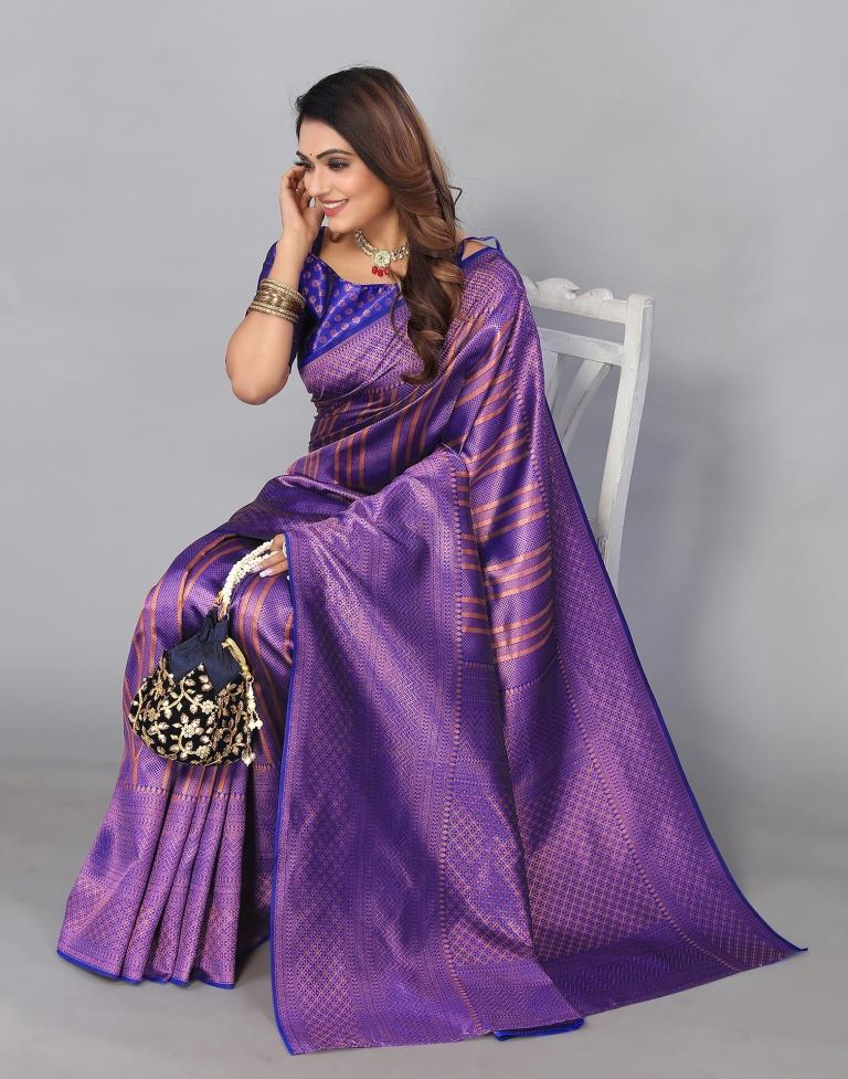 Blue Silk Saree | Leemboodi