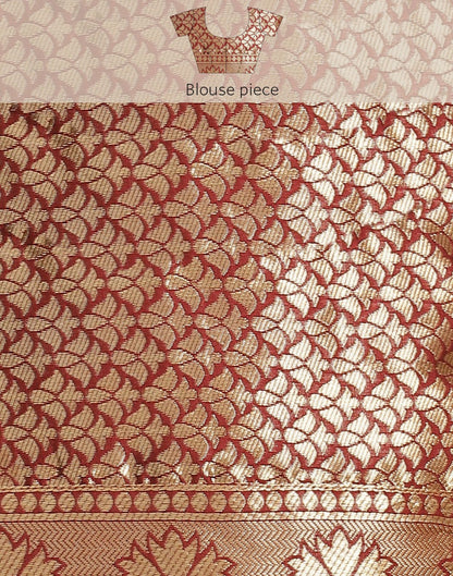 Maroon Kanjivaram Silk Saree | Sudathi