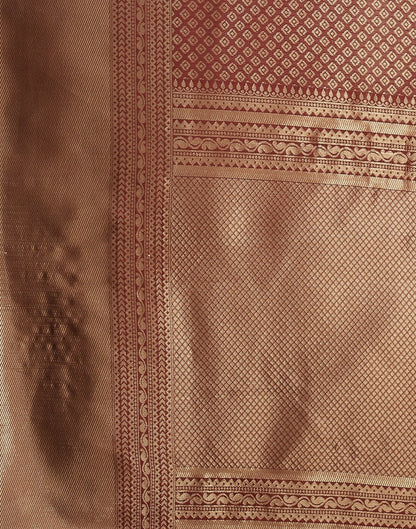 Maroon Kanjivaram Silk Saree | Sudathi