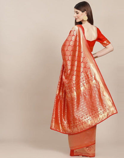 Red Kanjivaram Silk Saree | Sudathi