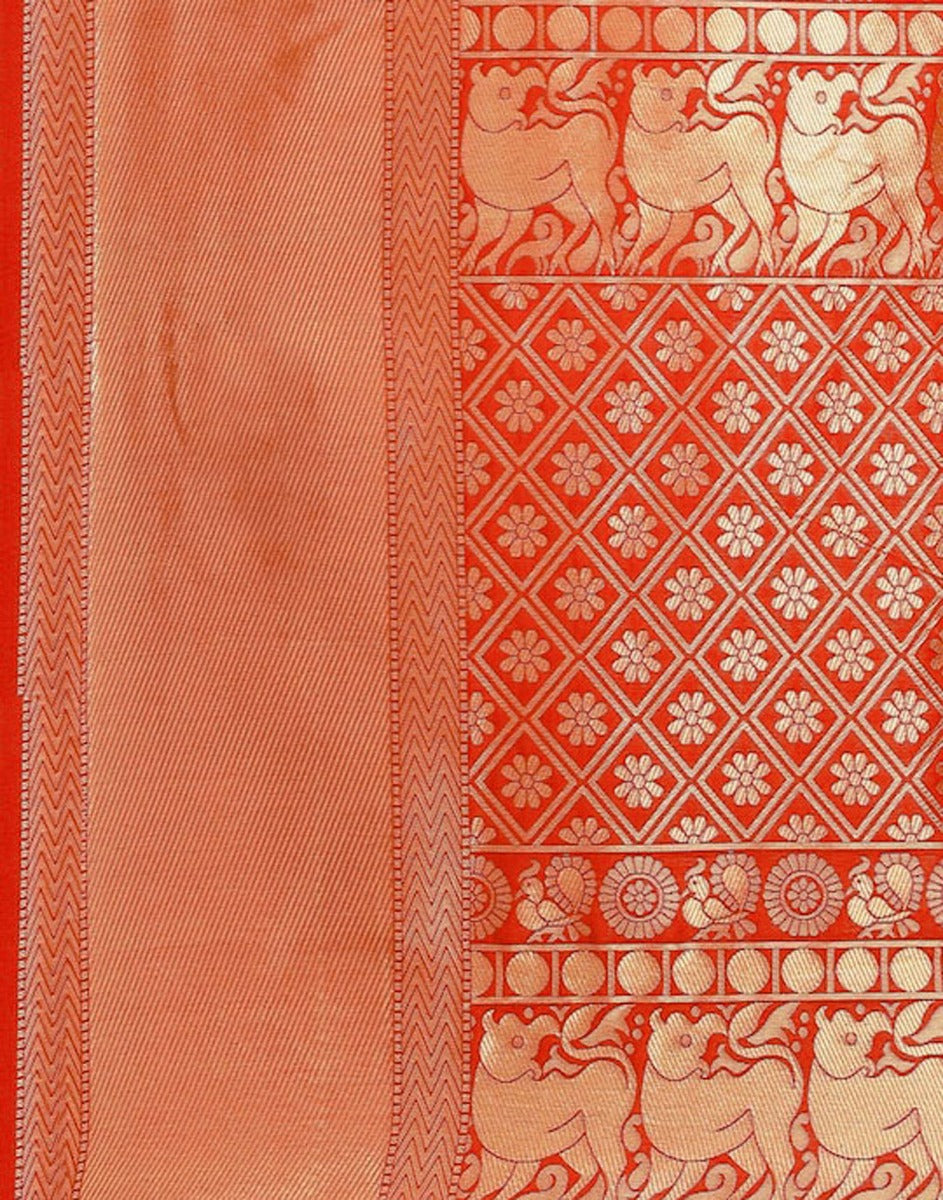 Red Kanjivaram Silk Saree | Sudathi