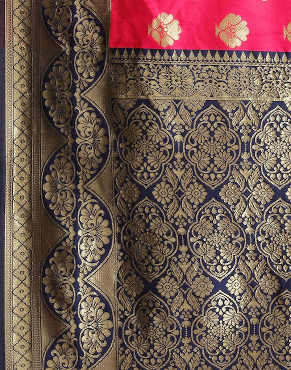 Pink Banarasi Silk Saree | Sudathi