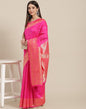 Hot Pink Banarasi Silk Saree | Sudathi