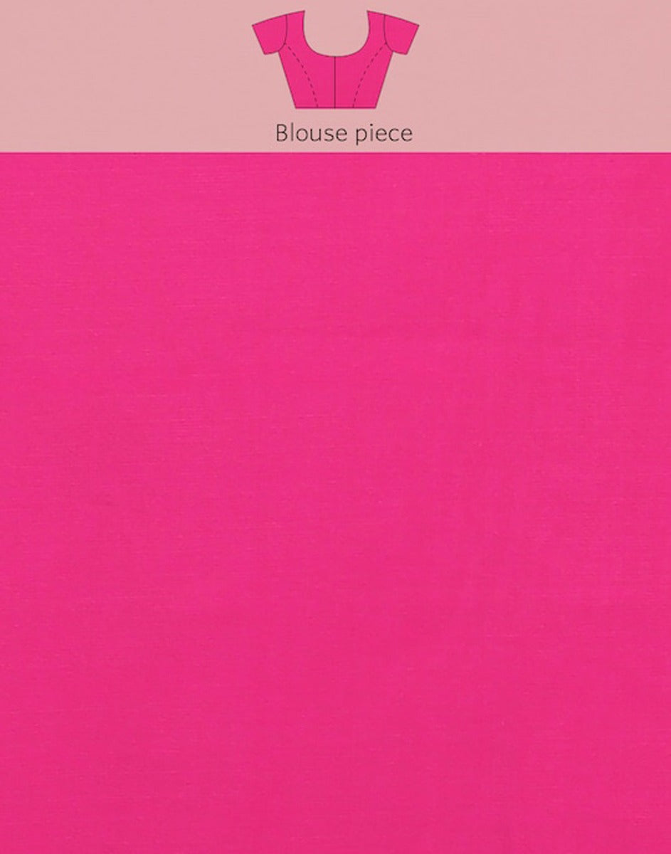 Hot Pink Banarasi Silk Saree | Sudathi