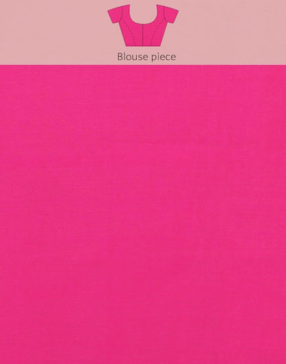 Hot Pink Banarasi Silk Saree | Sudathi
