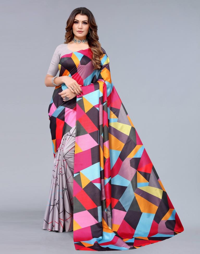 Multicoloured Silk Saree | Sudathi