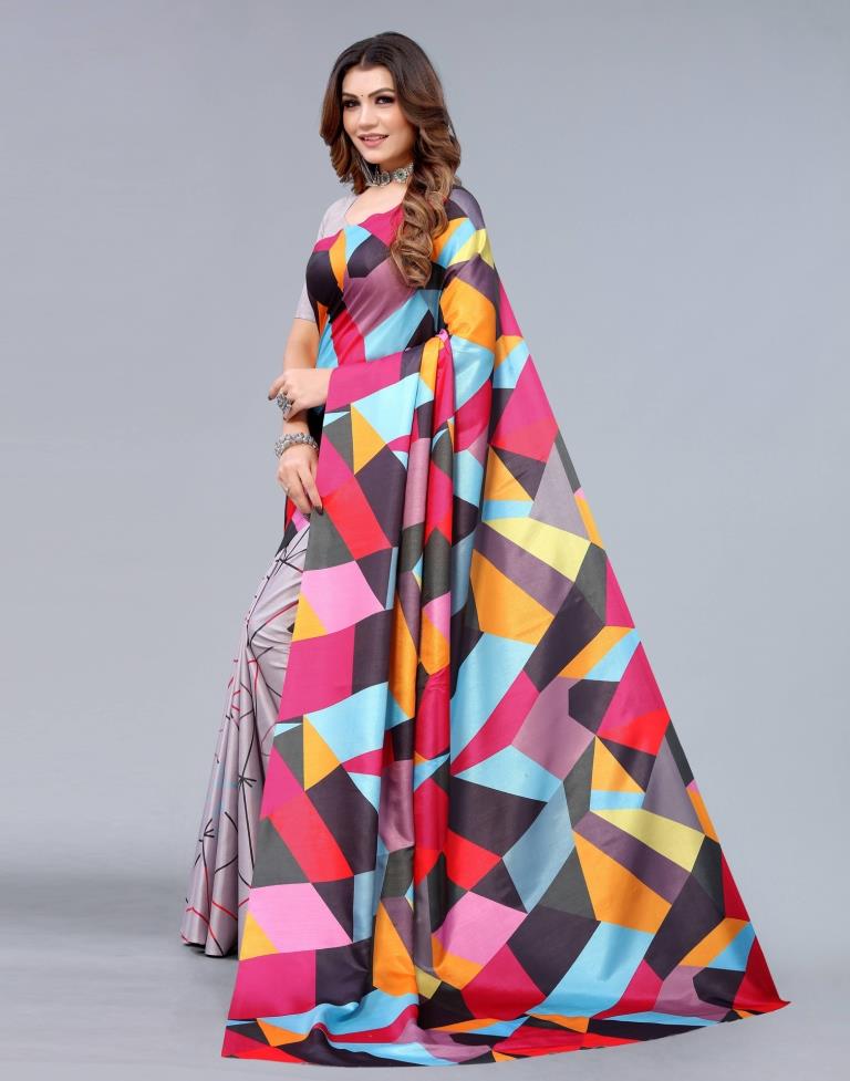 Multicoloured Silk Saree | Sudathi