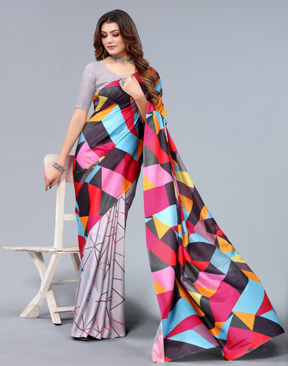 Multicoloured Silk Saree | Sudathi