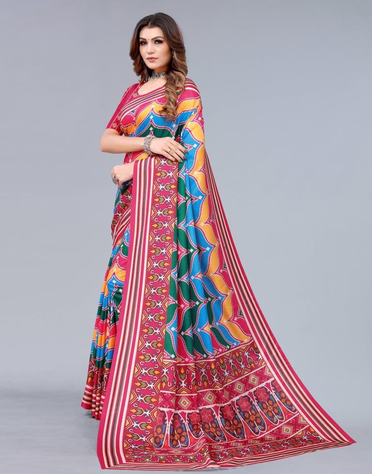 Multicoloured Silk Saree | Sudathi
