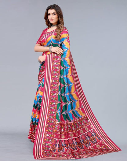 Multicoloured Silk Saree | Sudathi