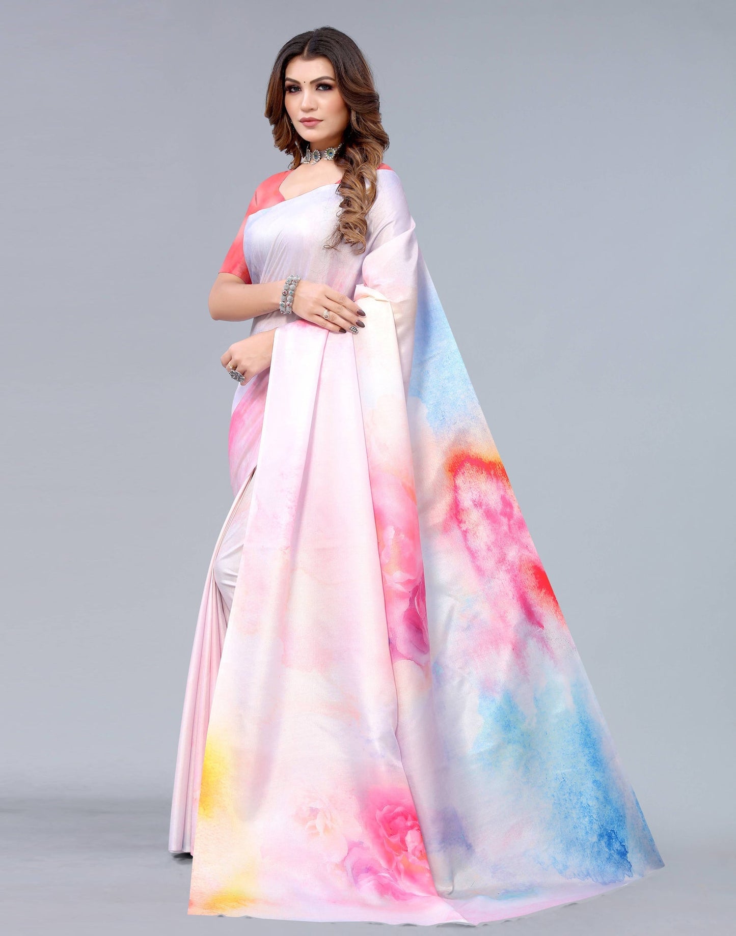Multicoloured Silk Saree | Sudathi