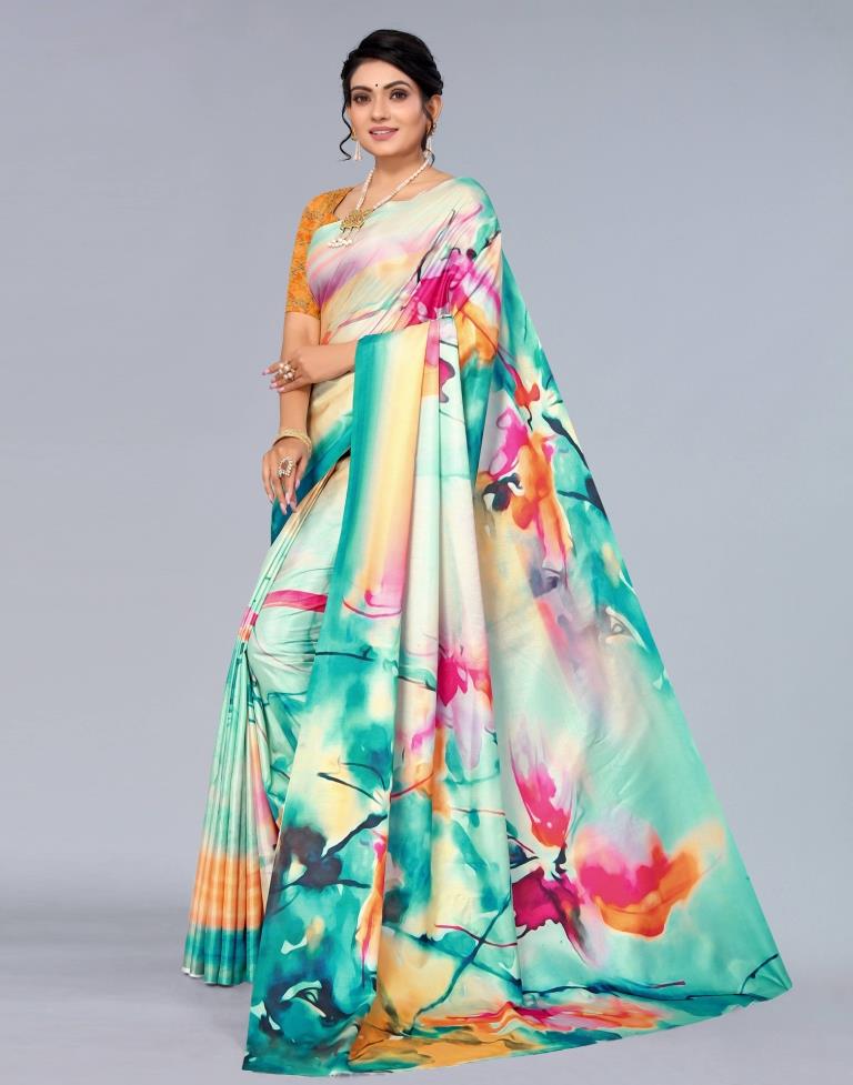Multicoloured Silk Saree | Sudathi