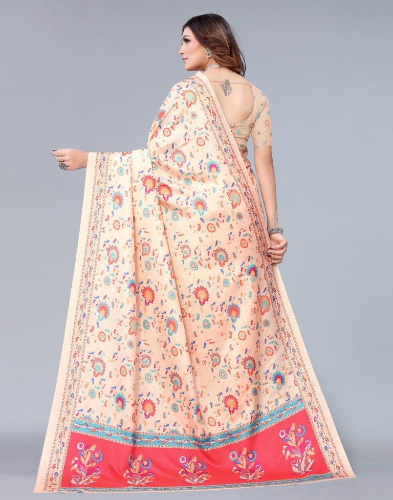 Peach Silk Saree | Sudathi