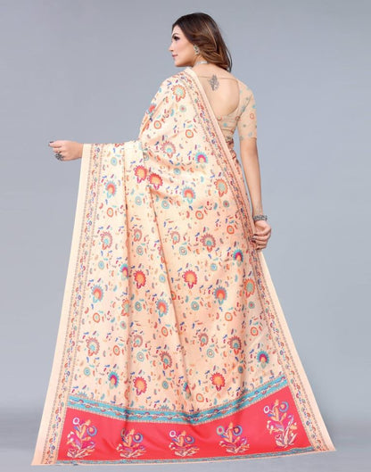 Peach Silk Saree | Sudathi