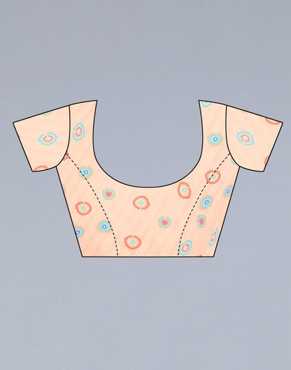 Peach Silk Saree | Sudathi